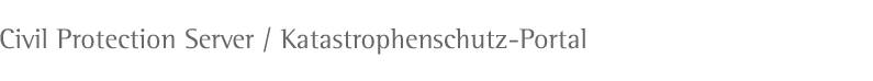 Civil Protection Server / Katastrophenschutz-Portal